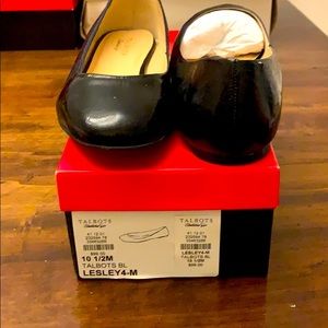 Talbots, 10.5, Lesley Black Patent Flat